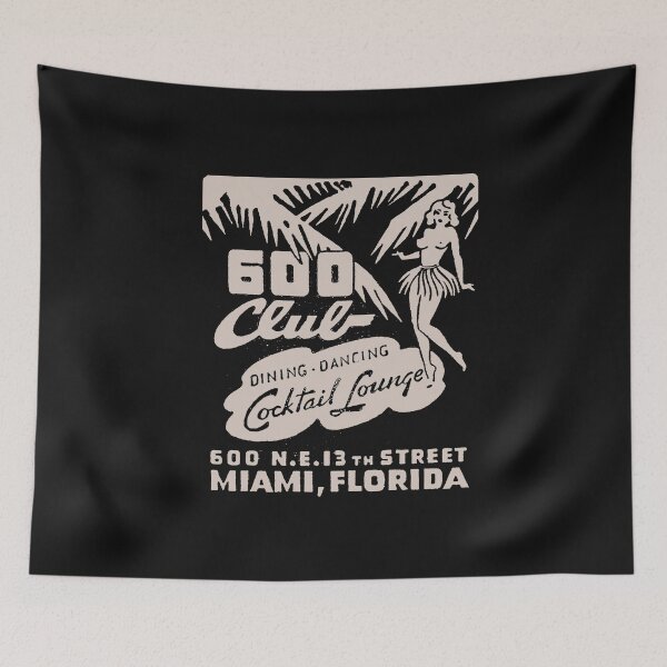 Item preview, Vintage 600 Club - Miami, Florida designed and sold by QuayTradingCo.