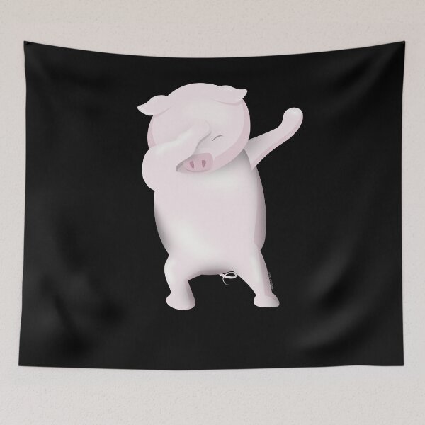 Item preview, Dabbing Shirt Funny Dabbing Pig Pot Bellied Pig Shirt designed and sold by shoppzee.