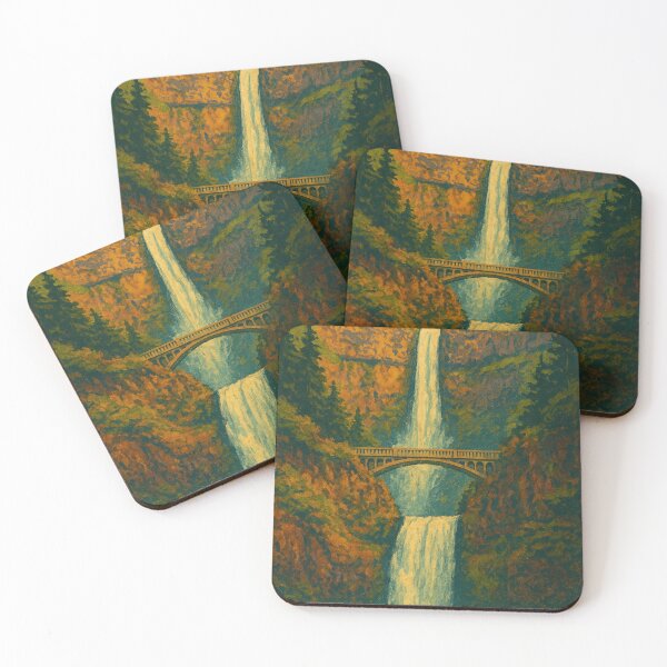 Item preview, Multnomah Falls Oregon Columbia River Gorge Benson Bridge Pacific Northwest USA designed and sold by Aryabek.