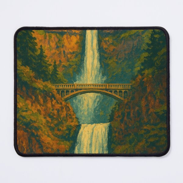 Item preview, Multnomah Falls Oregon Columbia River Gorge Benson Bridge Pacific Northwest USA designed and sold by Aryabek.