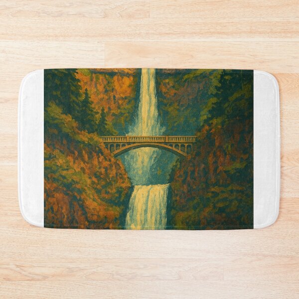 Item preview, Multnomah Falls Oregon Columbia River Gorge Benson Bridge Pacific Northwest USA designed and sold by Aryabek.