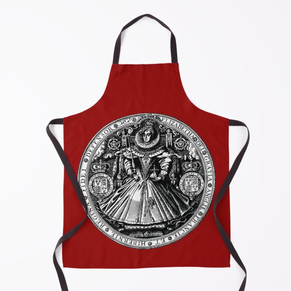Item preview, Tudor Medallion Queen Elizabeth I on the Throne designed and sold by Pixelchicken.
