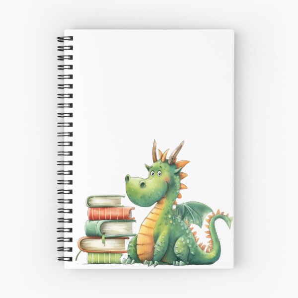 Item preview, Cartoon Dragon Book Hoarder designed and sold by Boddicca.