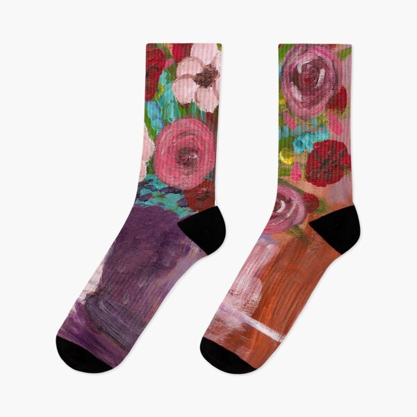 Item preview, Arreglo floral en jarrón morado designed and sold by treedelavie.