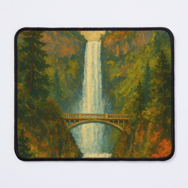 Item preview, Multnomah Falls Oregon Columbia River Gorge Scenic Waterfall Autumn Landscape USA designed and sold by Aryabek.