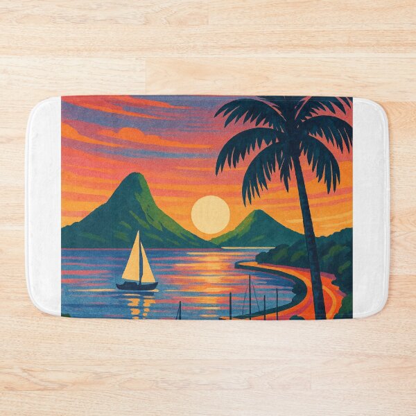 Item preview, Whangārei Northland New Zealand Sunset Bay Harbor Sailboats Coastal Landscape designed and sold by Aryabek.