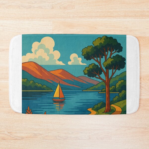 Item preview, Lago Bala Gwynedd Snowdonia Gales Llyn Tegid Navegación panorámica y vistas a la montaña designed and sold by Aryabek.
