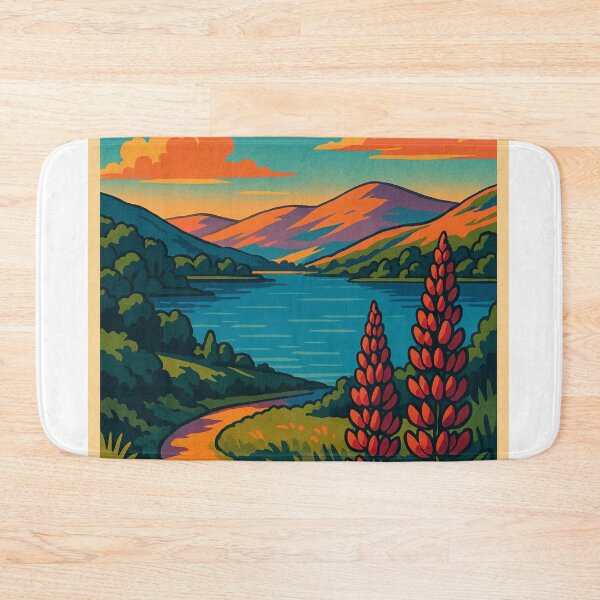 Item preview, Lago Bala, Llyn Tegid, Gales, Parque Nacional de Snowdonia, paisaje montañoso escénico, Reino Unido designed and sold by Aryabek.