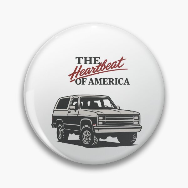 Item preview, 1988 K5 Blazer "Heartbeat of America" | Vintage Chevy SUV Retro Art designed and sold by TheArtOfCar.