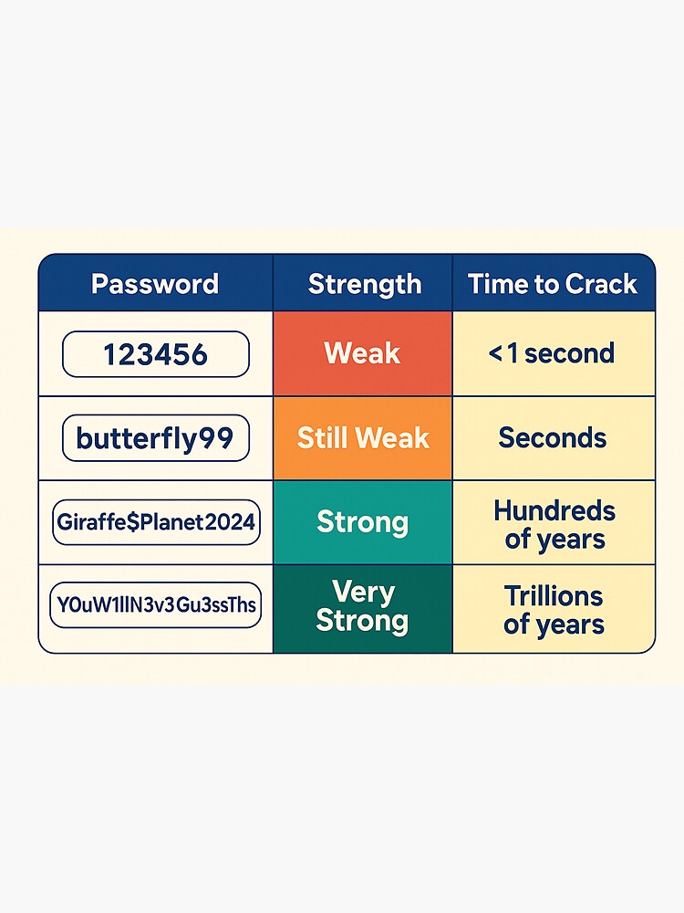 Thumbnail 3 of 3, Sticker, Password safety reminder designed and sold by marcogallen.