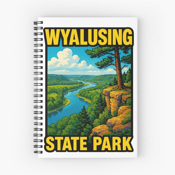 Item preview, Wyalusing State Park Wisconsin Mississippi River Confluence Scenic Bluff View USA designed and sold by Aryabek.