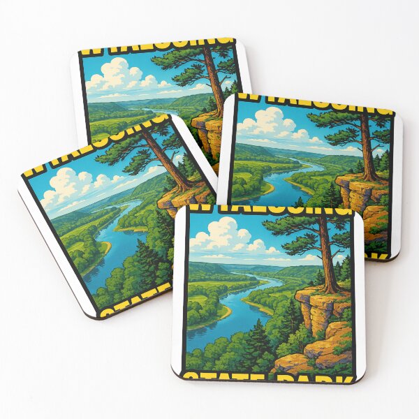 Item preview, Wyalusing State Park Wisconsin Mississippi River Confluence Scenic Bluff View USA designed and sold by Aryabek.