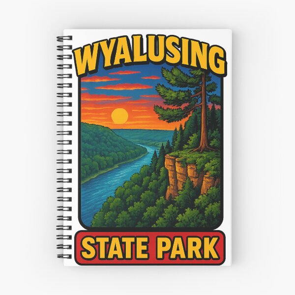 Item preview, Wyalusing State Park Wisconsin Sunset Overlook Mississippi River Confluence USA designed and sold by Aryabek.