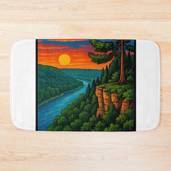 Item preview, Wyalusing State Park Wisconsin Sunset Overlook Mississippi River Confluence USA designed and sold by Aryabek.