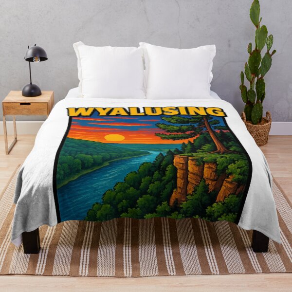Item preview, Wyalusing State Park Wisconsin Sunset Overlook Mississippi River Confluence USA designed and sold by Aryabek.