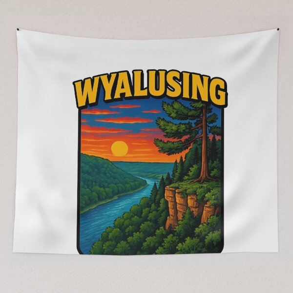 Item preview, Wyalusing State Park Wisconsin Sunset Overlook Mississippi River Confluence USA designed and sold by Aryabek.