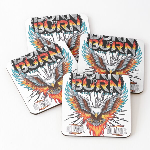 Item preview, Born to Burn Eagle Graphic Vintage Rock Band  Fire Wings Grunge Retro Punk Street designed and sold by 50ファイターJP.