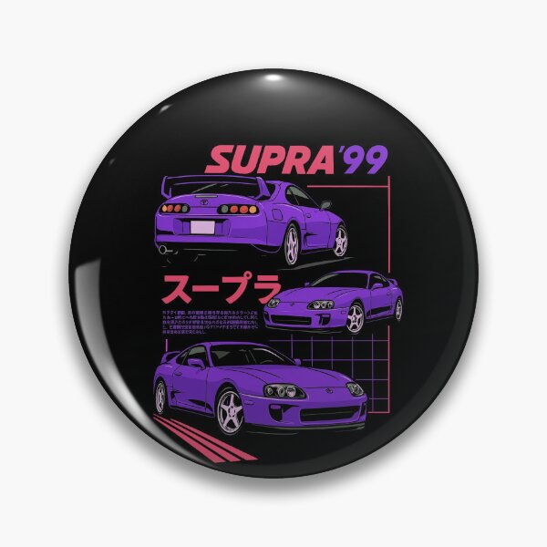 Item preview, Purple Supra MK4 1999 | Retro JDM Car Art with Japanese Aesthetic designed and sold by TheArtOfCar.