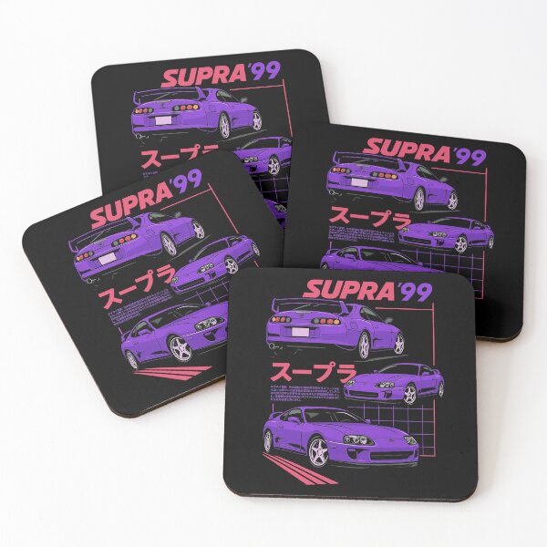 Item preview, Purple Supra MK4 1999 | Retro JDM Car Art with Japanese Aesthetic designed and sold by TheArtOfCar.