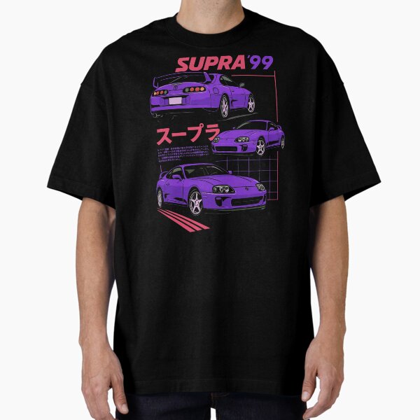Vista previa del artículo con la obra «Supra MK4 morado de 1999 | Arte retro JDM con estética japonesa», diseñado y vendido por TheArtOfCar.