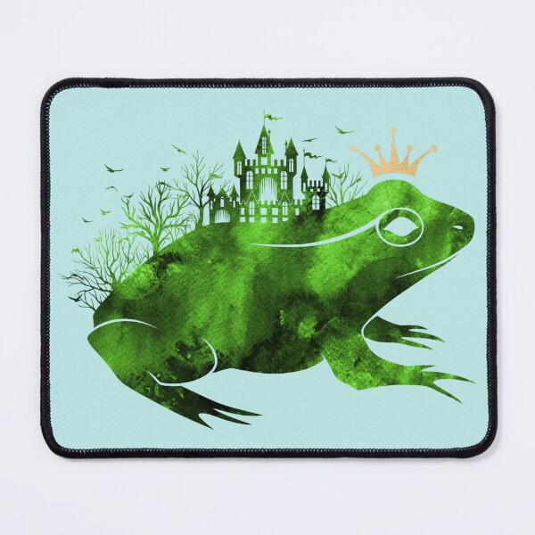 Item preview, Fairy Tale Frog Prince Green with Gold Crown designed and sold by Pixelchicken.