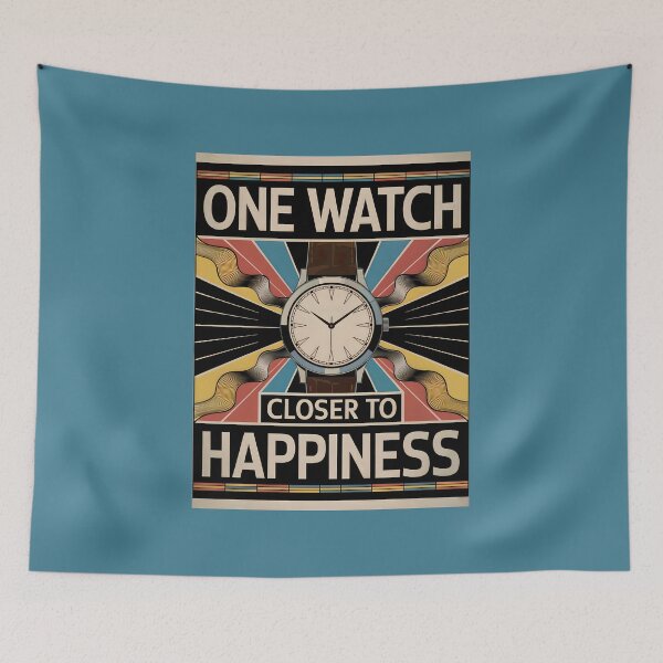 Item preview, Happiness Is Always One Watch Away designed and sold by WatchesAndMore.