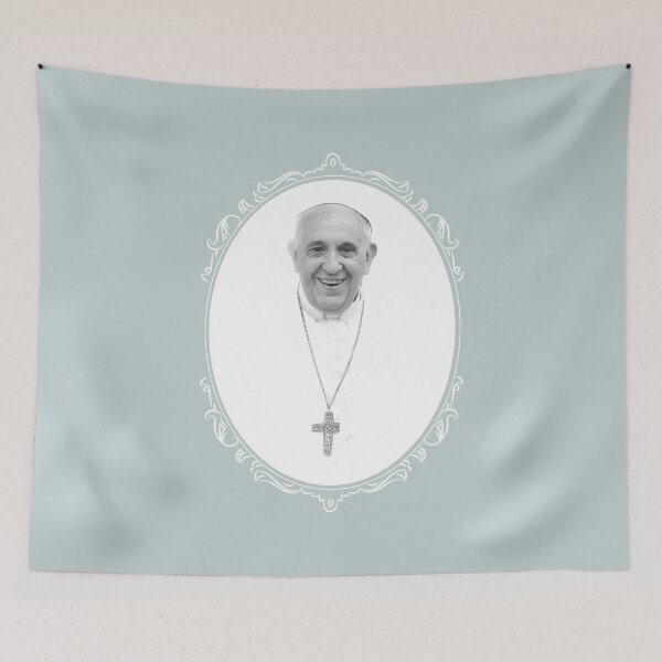 Item preview, Pope Francis in Timeless Monochrome designed and sold by JohnnyVillas.