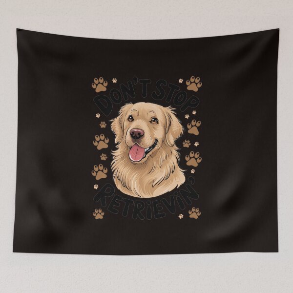 Item preview, Don't Stop Retrieving - Funny Golden Retriever designed and sold by MAKOPOKOShop.