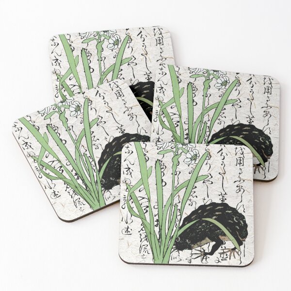 Item preview, Eighteenth Century Japanese Botanical Frog Toad Daffodils designed and sold by Pixelchicken.