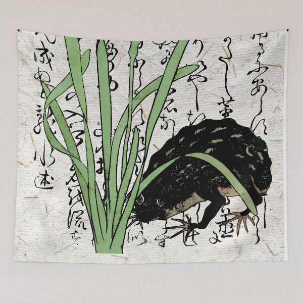 Item preview, Eighteenth Century Japanese Botanical Frog Toad Daffodils designed and sold by Pixelchicken.