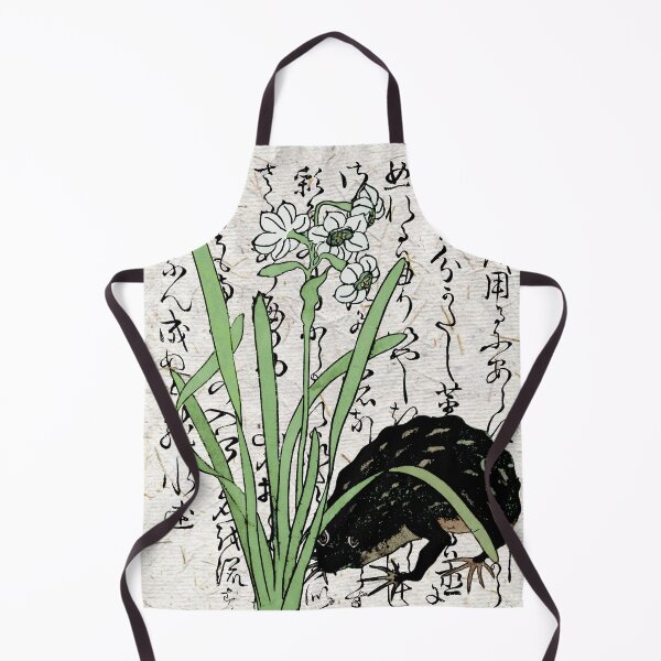 Item preview, Eighteenth Century Japanese Botanical Frog Toad Daffodils designed and sold by Pixelchicken.