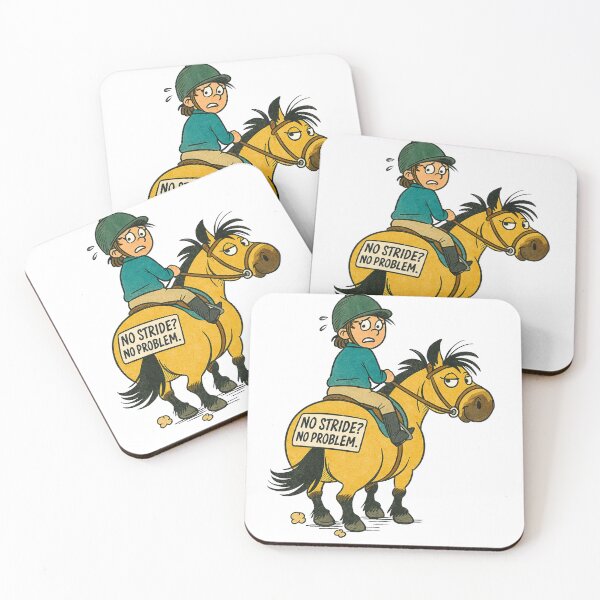 Item preview, No Stride? No Problem. - Funny Equestrian Pony Sticker designed and sold by Taylor’sGrabBag.