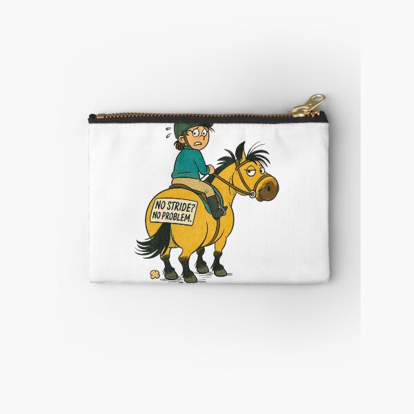 Item preview, No Stride? No Problem. - Funny Equestrian Pony Sticker designed and sold by Taylor’sGrabBag.