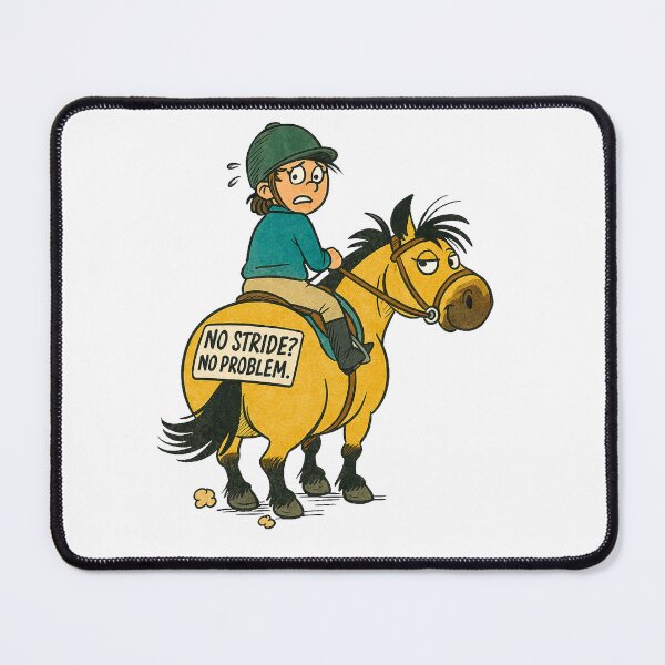 Item preview, No Stride? No Problem. - Funny Equestrian Pony Sticker designed and sold by Taylor’sGrabBag.