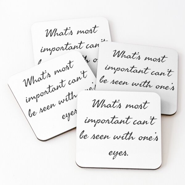 Item preview, What's most important can't be seen with one's eyes. designed and sold by SLMK.