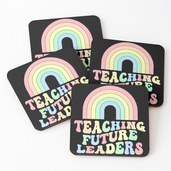 Item preview, Teaching Future Leaders Retro Rainbow Teacher Gift designed and sold by Mustapha  ALAHAYANE.