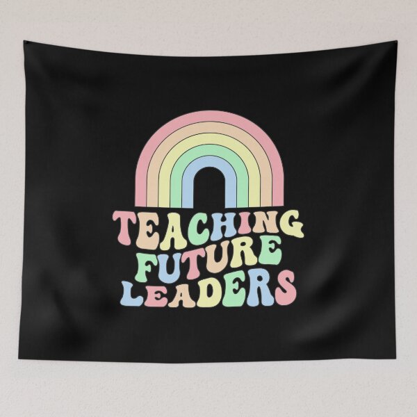 Item preview, Teaching Future Leaders Retro Rainbow Teacher Gift designed and sold by Mustapha  ALAHAYANE.