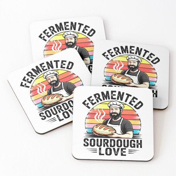Item preview, Fermented Sourdough Love Retro Baking Gift for Bread Lovers designed and sold by Taans-Creation.