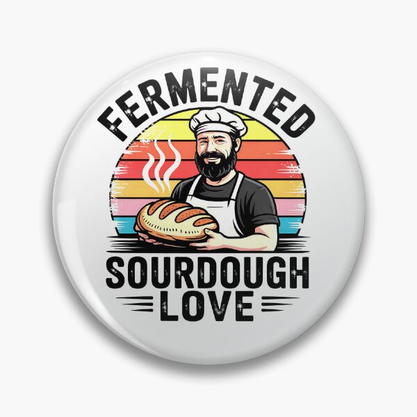 Item preview, Fermented Sourdough Love Retro Baking Gift for Bread Lovers designed and sold by Taans-Creation.