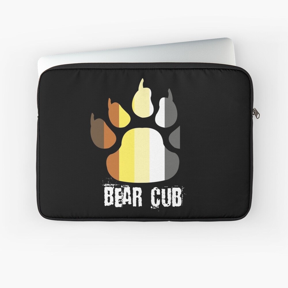 Vintage Retro Gay Bear Cub Paw Pride Flag 