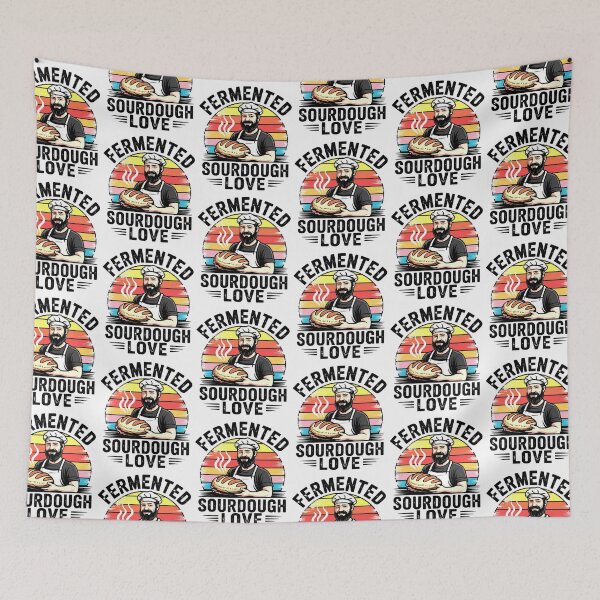 Item preview, Fermented Sourdough Love Retro Baking Gift for Bread Lovers designed and sold by Taans-Creation.