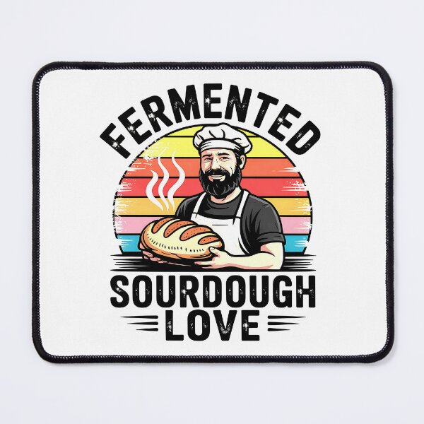 Item preview, Fermented Sourdough Love Retro Baking Gift for Bread Lovers designed and sold by Taans-Creation.