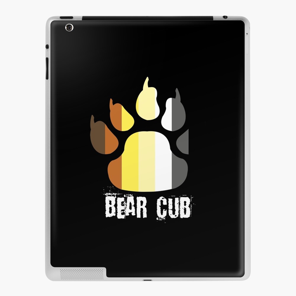 Vintage Retro Gay Bear Cub Paw Pride Flag 