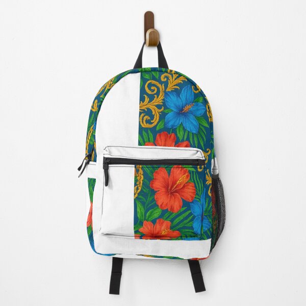 Item preview, Tropical Hibiscus & Golden Chain Pattern designed and sold by thirdeyesupplyco.