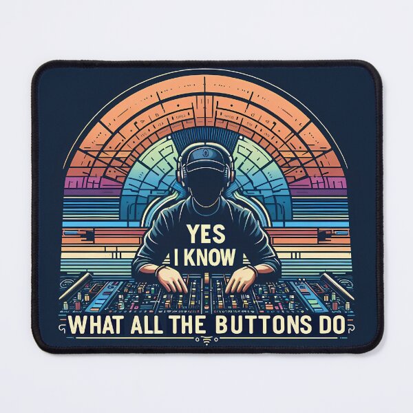 Item preview, Yes I Know What All the Buttons do, typography designed and sold by maxmaj.