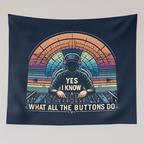 Item preview, Yes I Know What All the Buttons do, typography designed and sold by maxmaj.
