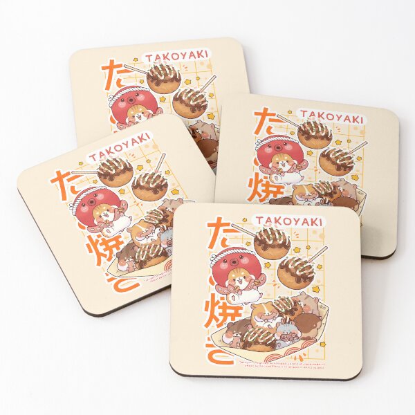 Item preview, Cute Takoyaki with Hamster designed and sold by NasDoodleArt.