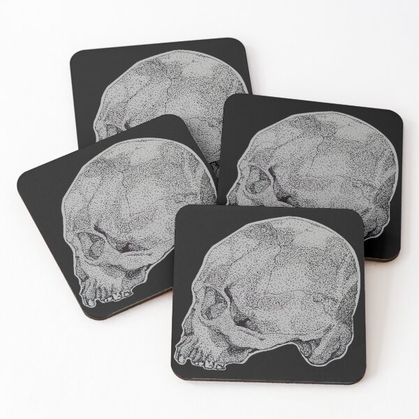 Item preview, Skull Pointillism designed and sold by Honey Crystal Fashion and Homegoods .