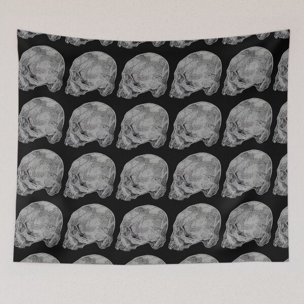 Item preview, Skull Pointillism designed and sold by Honey Crystal Fashion and Homegoods .