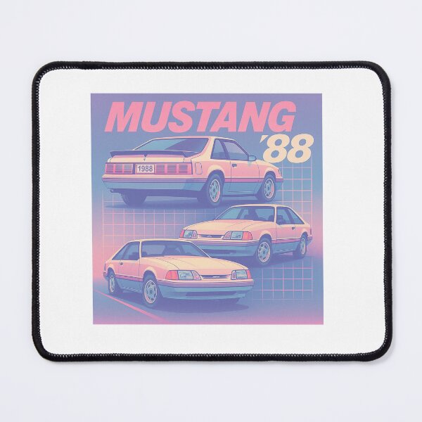 Item preview, 1988 Foxbody Mustang Vaporwave Aesthetic | Retro Muscle Car Art designed and sold by TheArtOfCar.